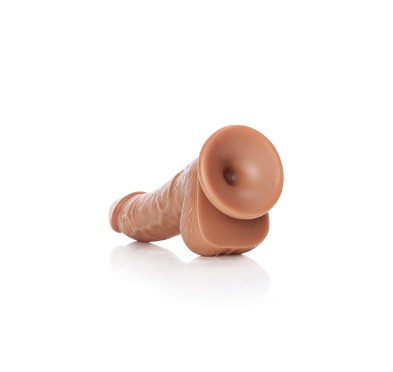 Grube silikonowe żylaste dildo przyssawka 17 cm